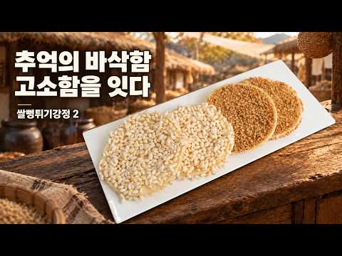 쌀뻥튀기강정 2, 둥근 한 장에 더한 바삭한 식감과 구수한 풍미 | KROUND